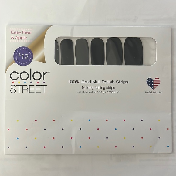 Color Street Nail Strips - 100% Real Nail Polish NEW - Midnight In Manhattan - Picture 1 of 3